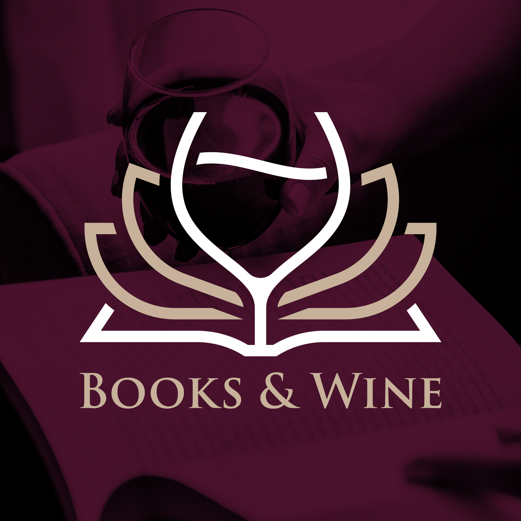 Books and Wine logo