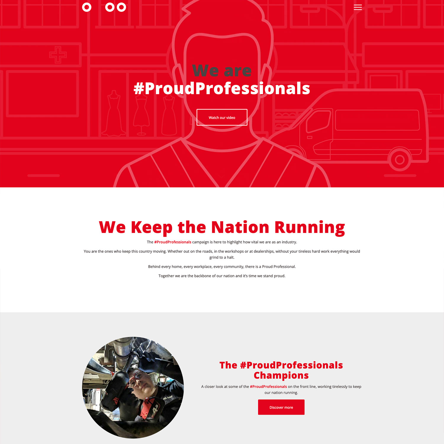 #ProudProfessionals website